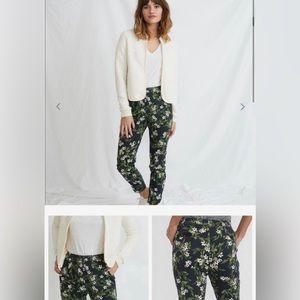 Marine Layer Allison Pant Black Green Floral